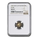 1837/1837 Liberty Seated Half Dime MS-67+ NGC (Lg. Date, VP-001) 1837/1837 Liberty Seated Half Dime MS-67+ NGC (Lg. Date, VP-001)